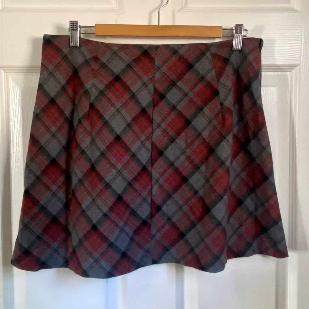 Plaid mini skirt
